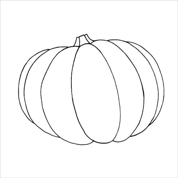 Pumpkin outline EPS