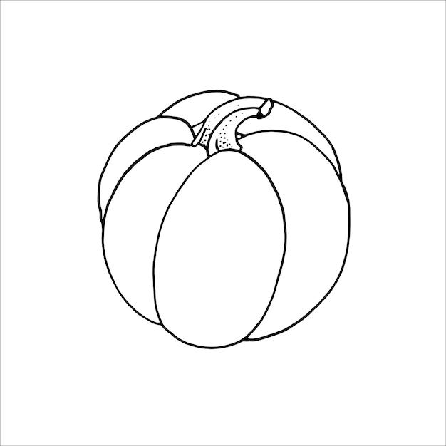 Pumpkin outline EPS