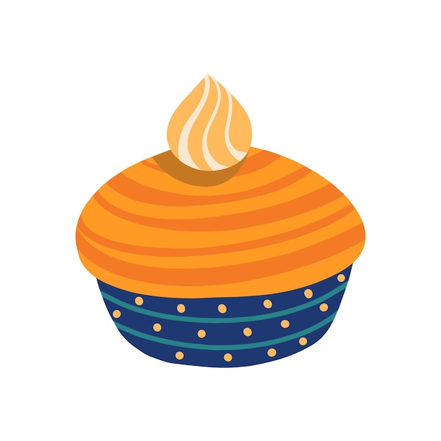 Pumpkin pie Vector illustration