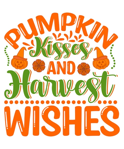 Pumpkin Quotes SVG Design Vector