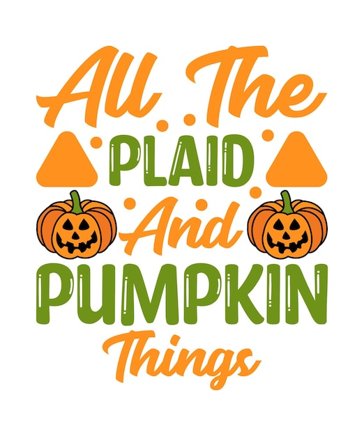 Pumpkin Quotes SVG Design Vector