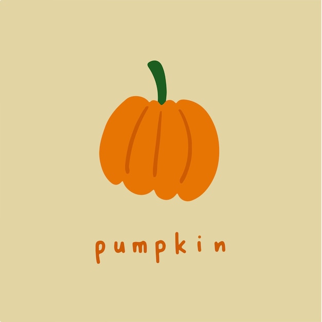 Pumpkin Symbol Social Media Post Vector Illustration