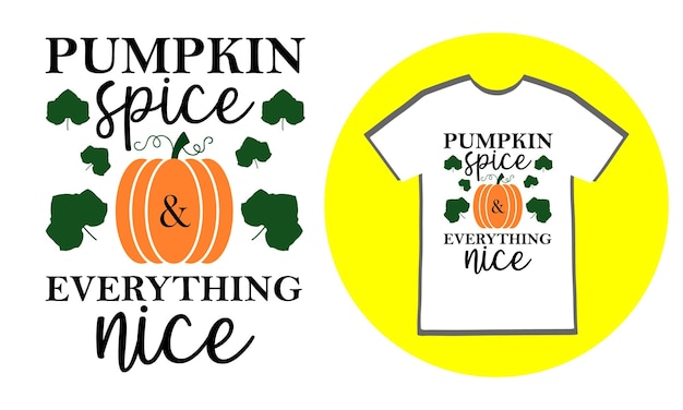 Pumpkin t shirt design vector