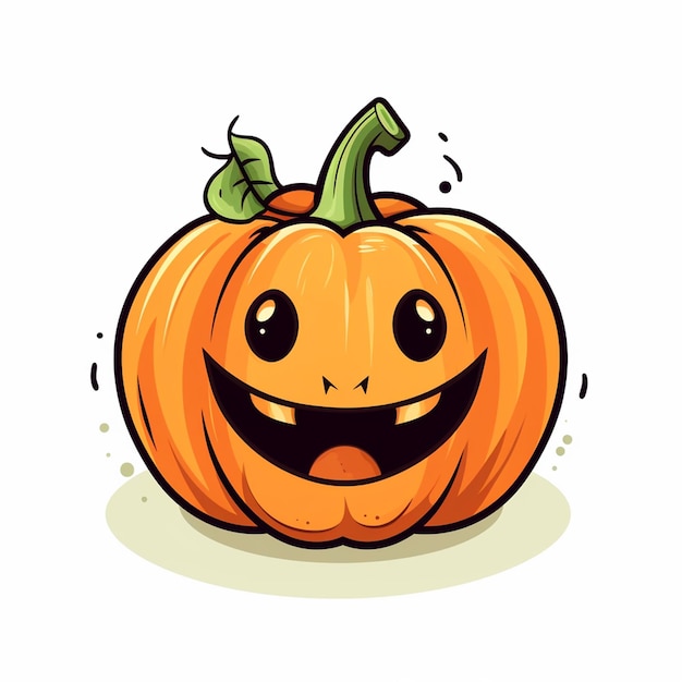 pumpkin with smile for the halloween day