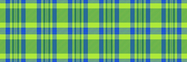 Punk check textile background overlayed plaid fabric vector Back to school seamless texture pattern tartan in green and blue colors