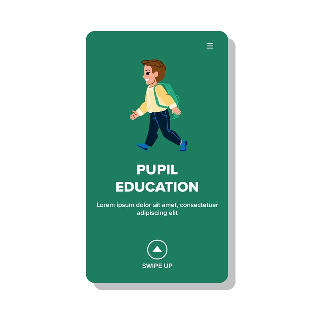 Pupil education vector