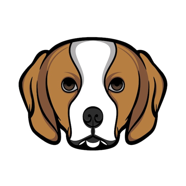 Puppy Dog Head Vector illustrator