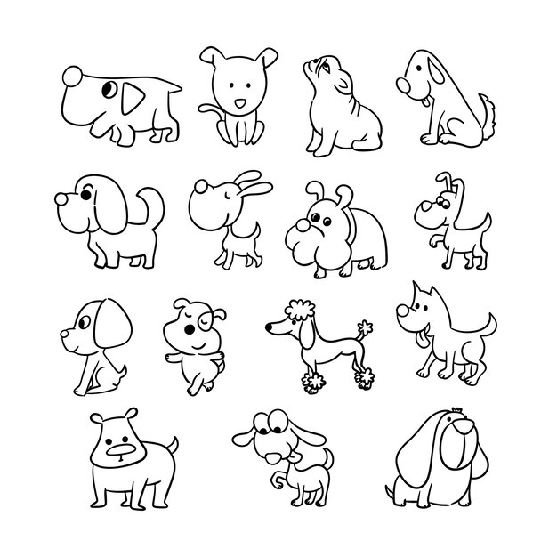 Vector puppy dog