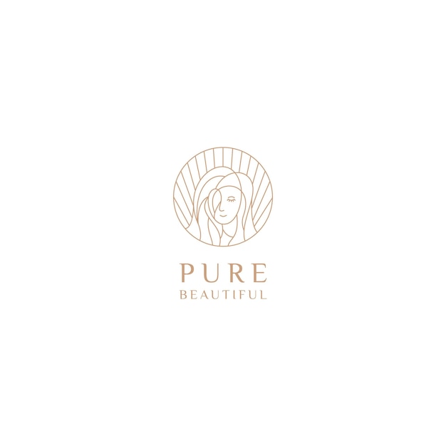 Pure logo design icon vector