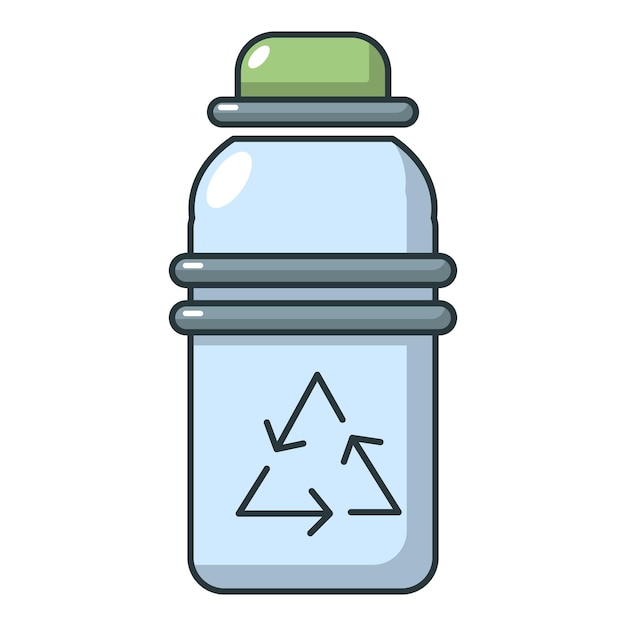 Purified water drink bottle icon Cartoon illustration of purified water bottle vector icon for web