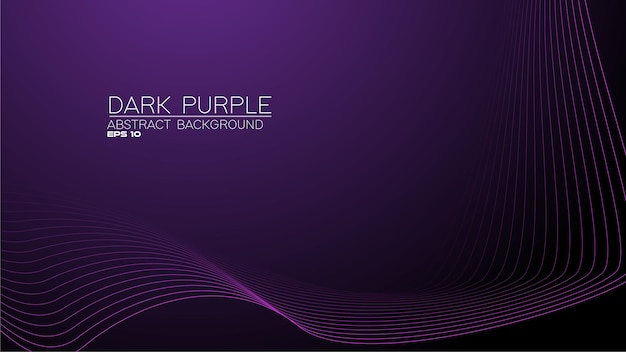 Vector purple abstract background with curve line