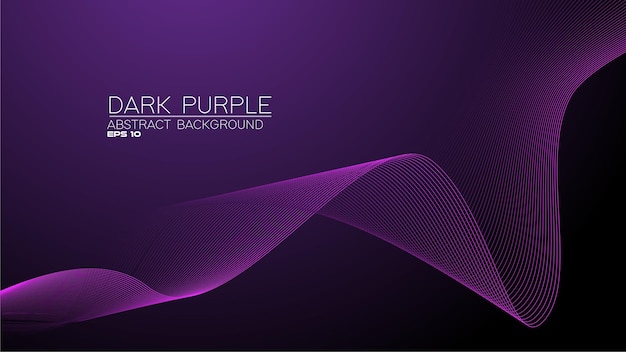 Vector purple abstract background with curve line