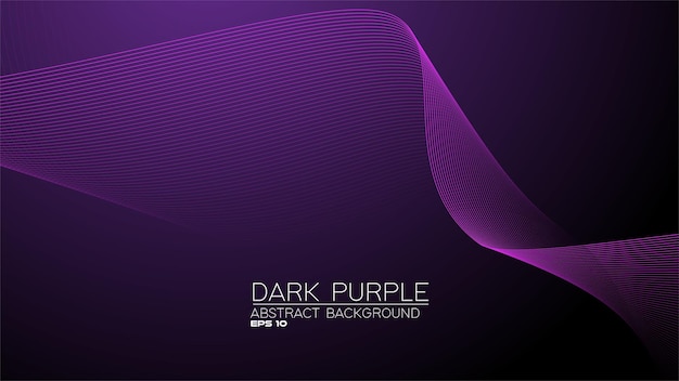 Vector purple abstract background with curve line