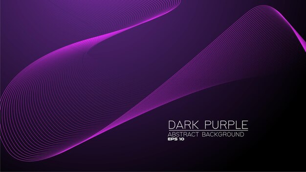 Vector purple abstract background with curve line