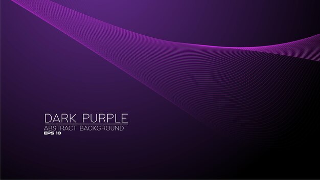 Vector purple abstract background with curve line