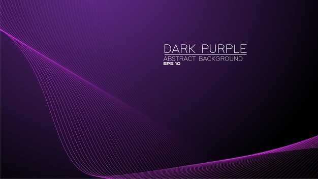 Vector purple abstract background with curve line