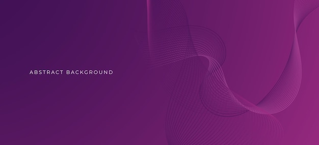 Purple abstract background with dynamic line Digital future technology concept vector illustration