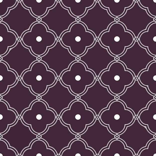 A purple background with a pattern of circles and dots