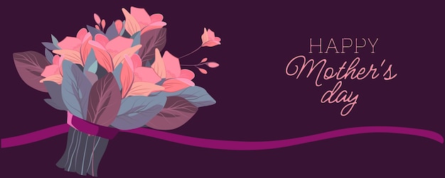 A purple background with a purple background and a bouquet of flowers and the word love on it.