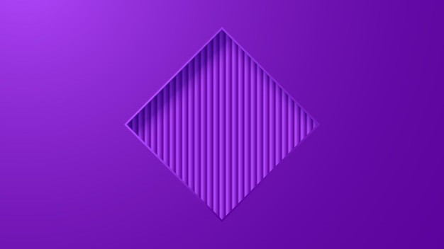 Purple background with a square cut out of lines.