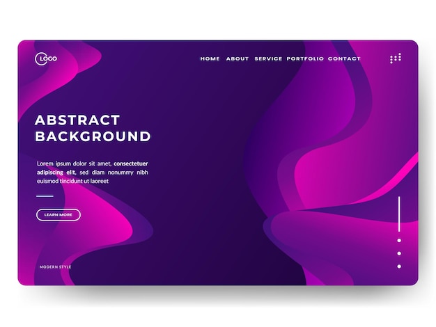 Purple Black Abstract Background Minimal Dynamic textured, Design style liquid 3d with gradient color. perfect for website landing page, development ui ux, video content, promotion, advertising