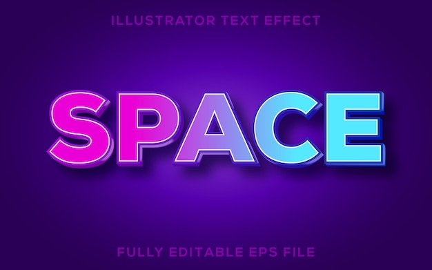 Purple and Blue Text Effect