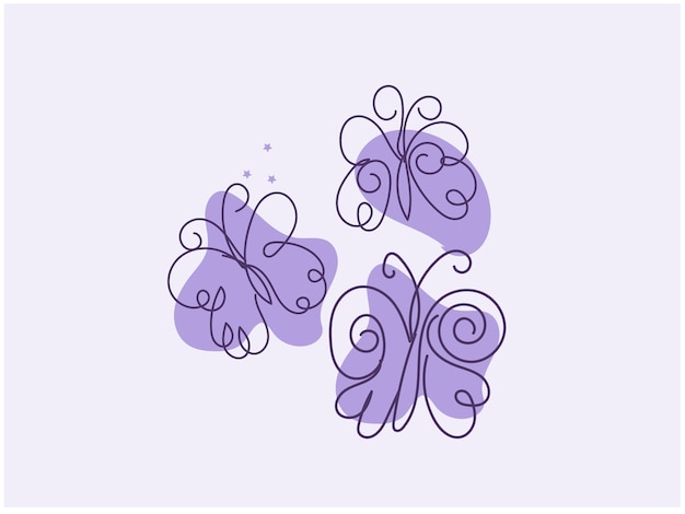 purple butterflies with purple and green wings and purple butterflies