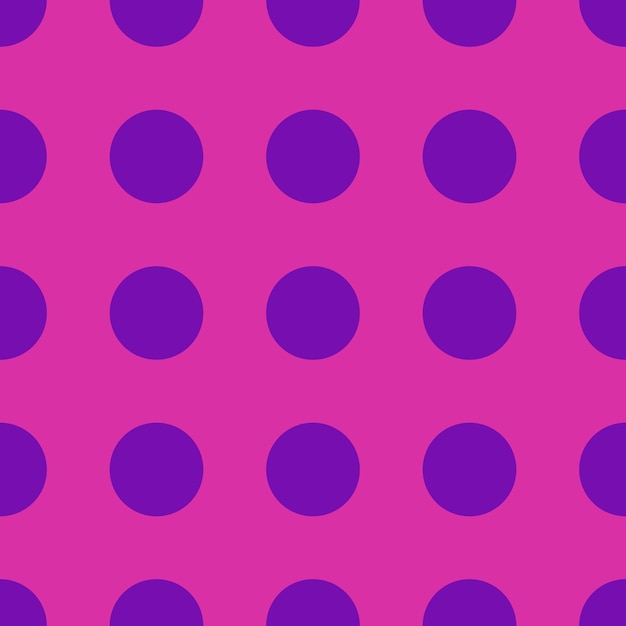 purple circle seamless pattern on pink background