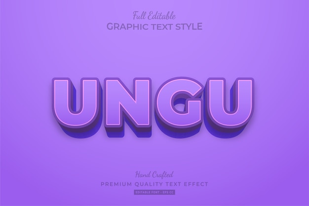 Purple Clean Editable Premium Text Effect