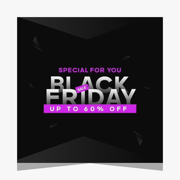 Vector purple color black friday