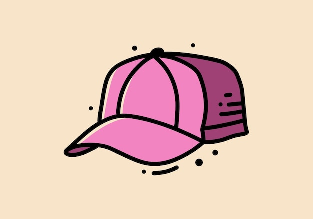 Purple color design of a sport cap