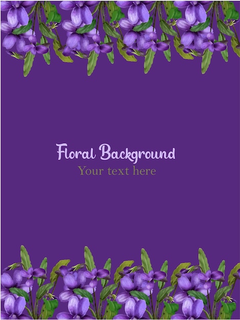 purple color Floral background