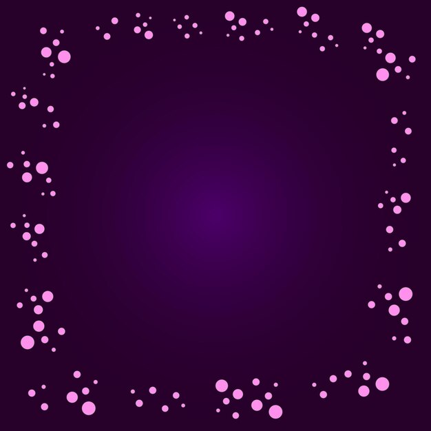 Purple Color Gradient with Pink Bubble Frame Minimal Background Design Template