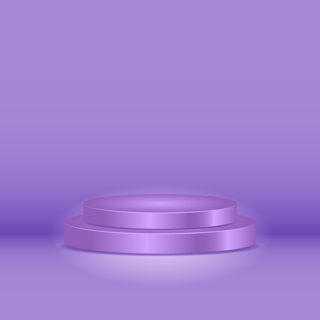 purple cylinder podium. 3d, simple, modern, minimal and elegant concept. used for pedestal, product