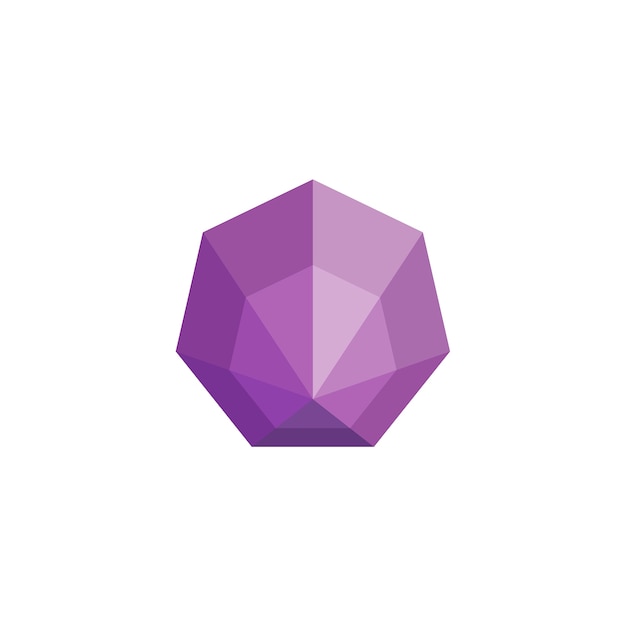 Vector purple diamond stone logo