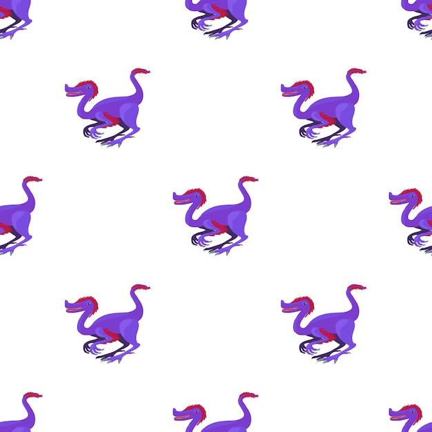 Purple dinosaur pattern seamless background texture repeat wallpaper geometric vector