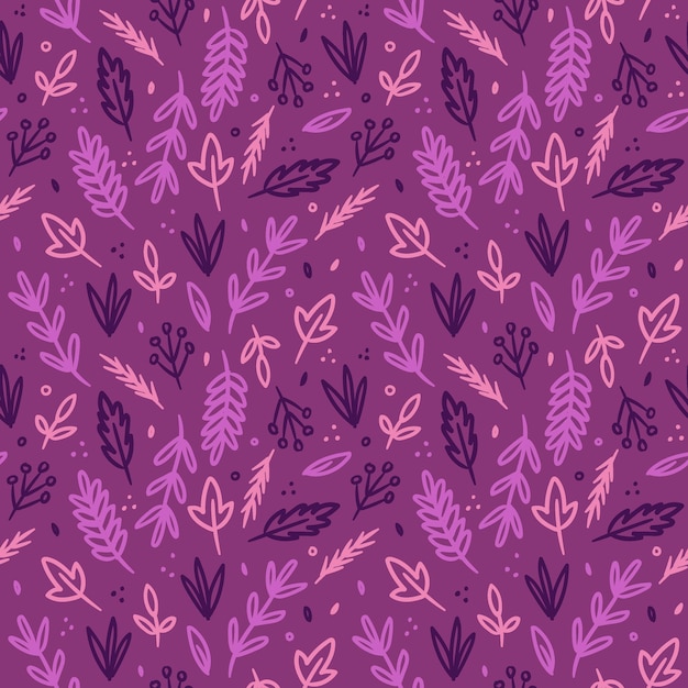 Purple floral pattern