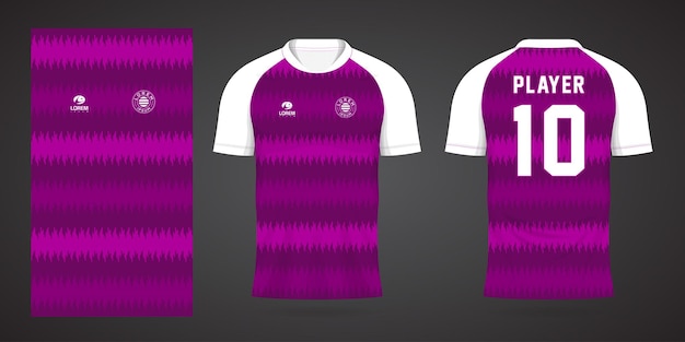 purple football jersey sport design template