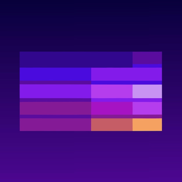 Vector purple haze gradients color palette template