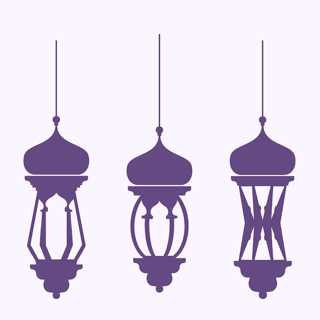 Purple Islamic Ramadan Mubarak Chandelier