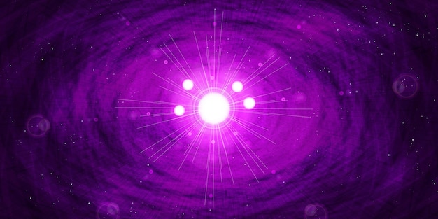 Purple Lights Space Vector Abstract Background