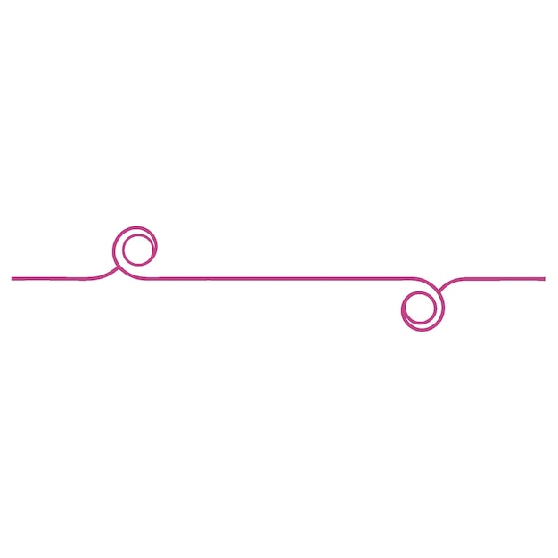 a purple line with circles on it is shown on a white background