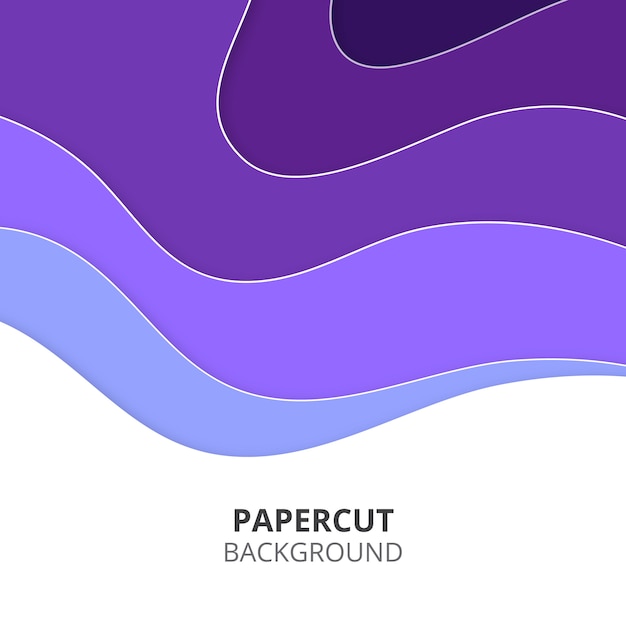 Purple paper cut background