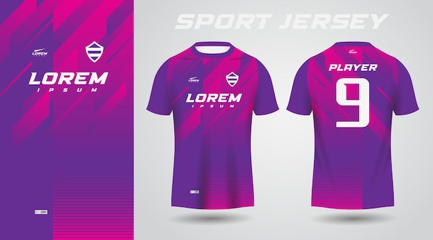 purple pink sport jersey design