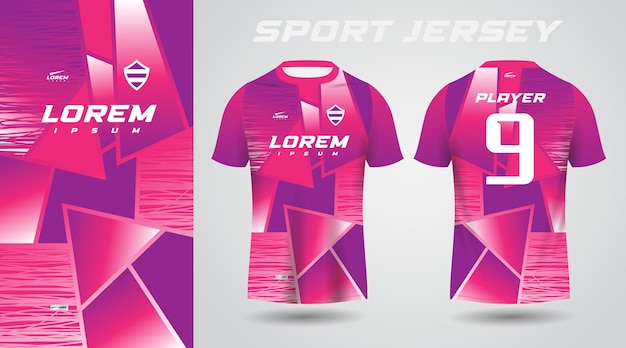 purple pink sport jersey design