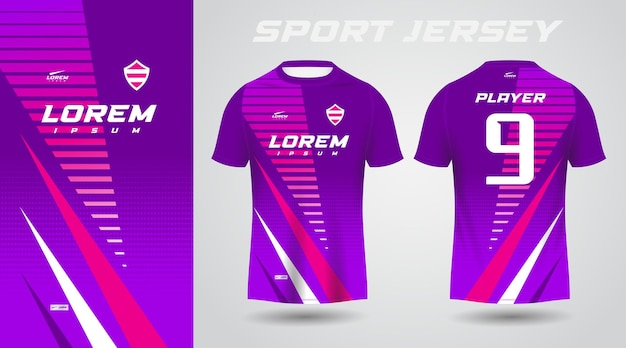 purple pink sport jersey design