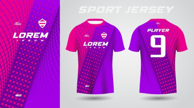 purple pink sport jersey design