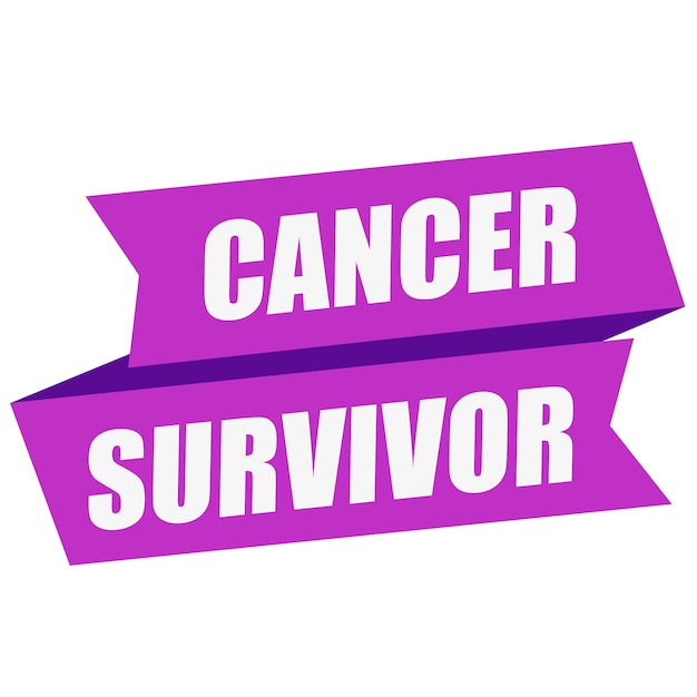 Purple ribbon, Cancer awareness symbol. Vector