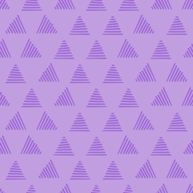 Purple seamless pattern with triangles