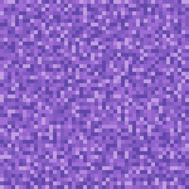 Purple shades pixel seamless pattern. Purple camouflage design.